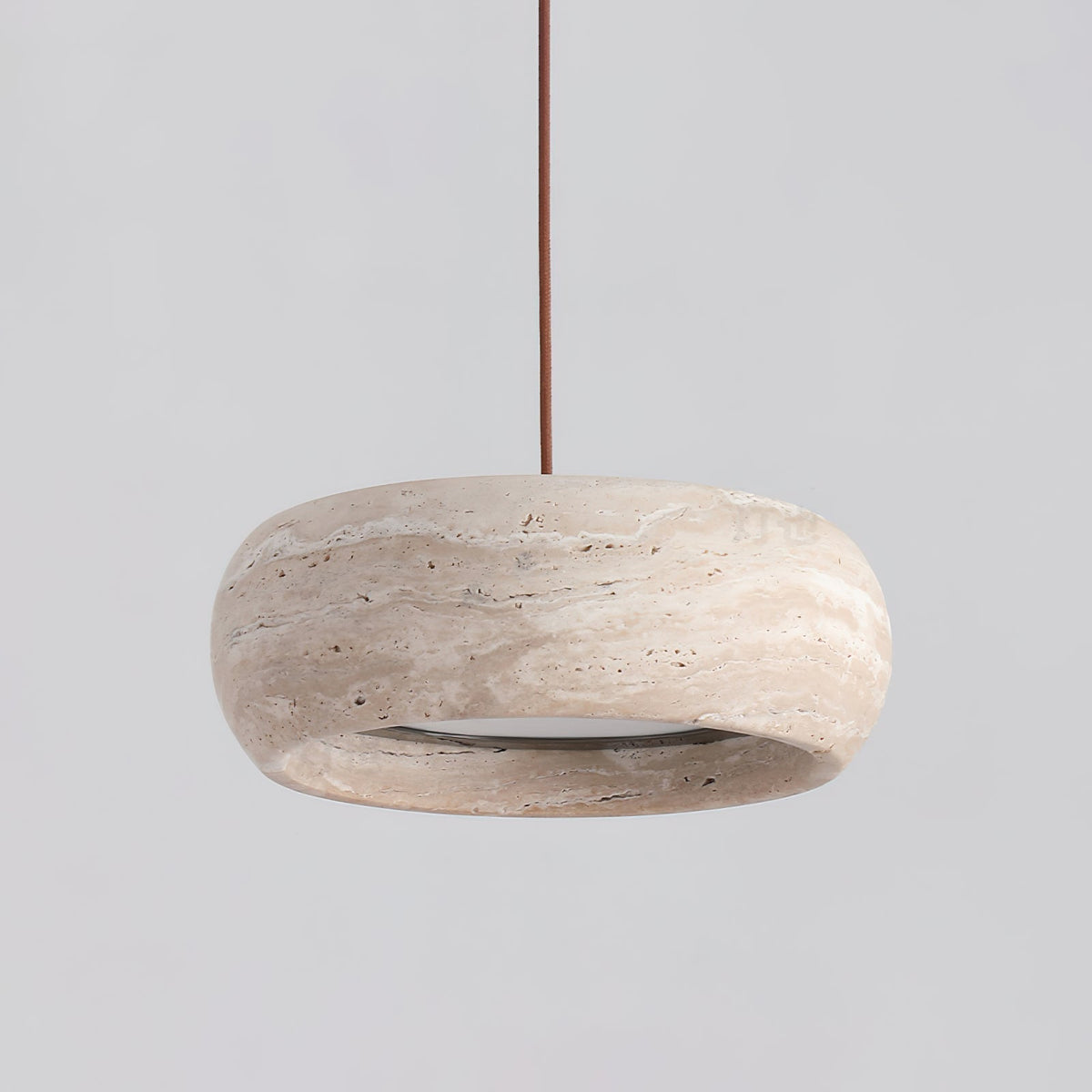 Pendant Light For Warm Ambience Travertine Donut