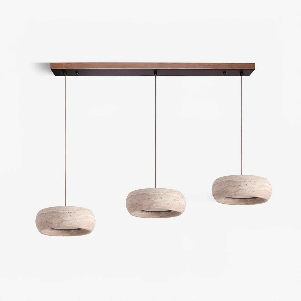 Pendant Light For Warm Ambience Travertine Donut