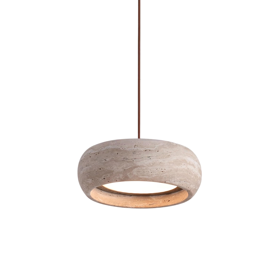 Pendant Light For Warm Ambience Travertine Donut