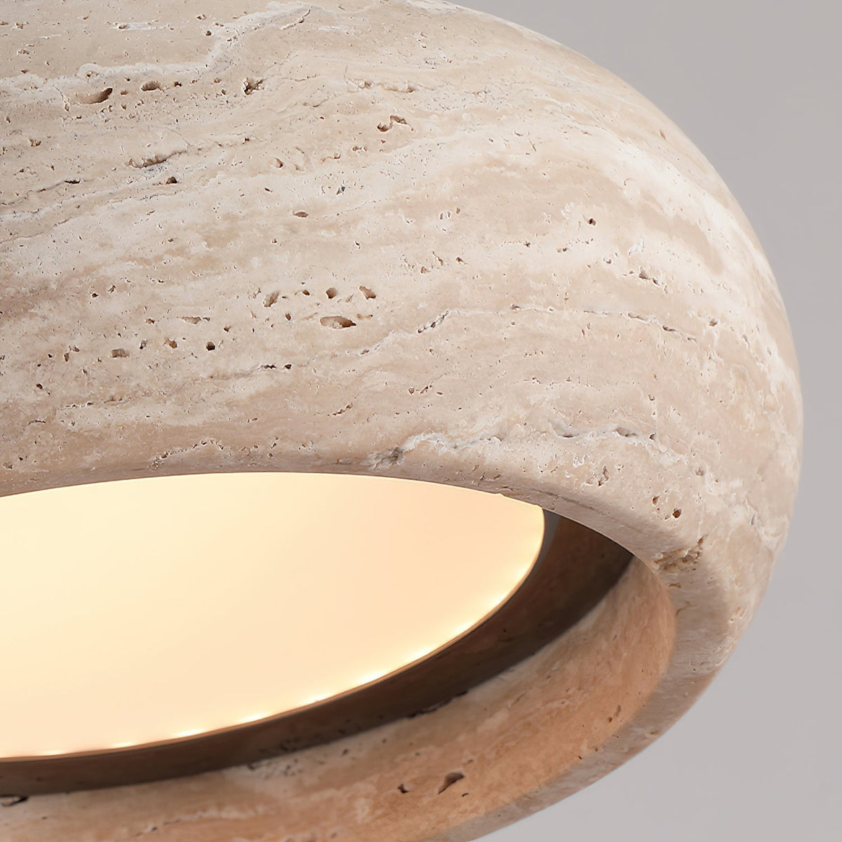 Pendant Light For Warm Ambience Travertine Donut