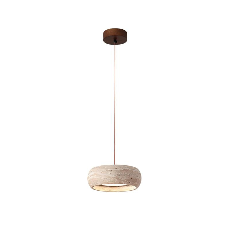 Pendant Light For Warm Ambience Travertine Donut