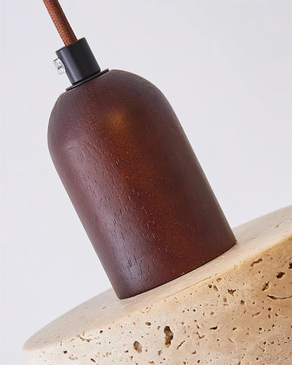 Warm Ambience Set For Pendant Lights Travertine Lunara