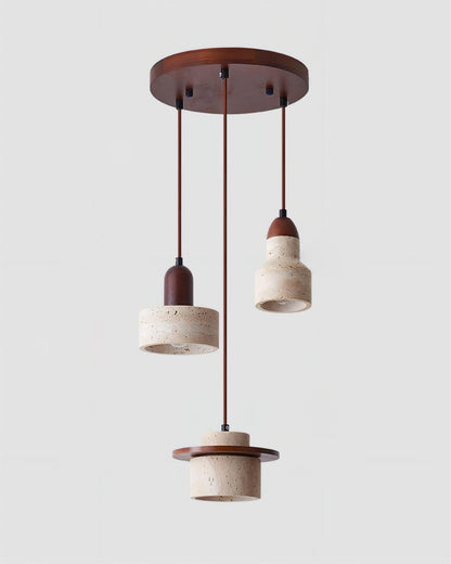 Warm Ambience Set For Pendant Lights Travertine Lunara