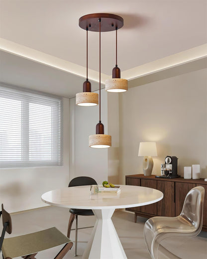 Warm Ambience Set For Pendant Lights Travertine Lunara