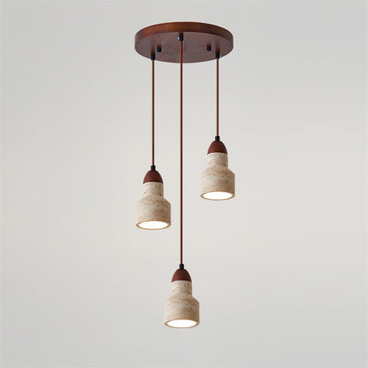 Warm Ambience Set For Pendant Lights Travertine Lunara