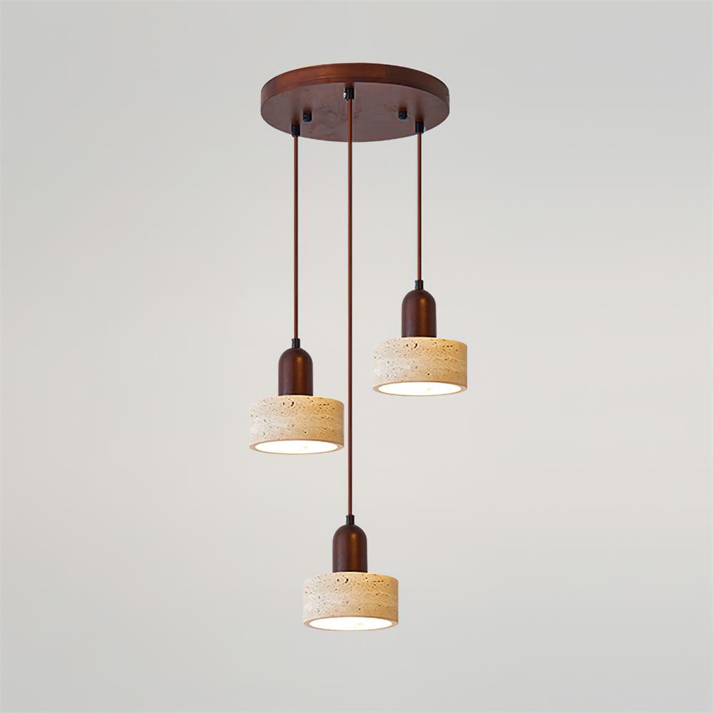Warm Ambience Set For Pendant Lights Travertine Lunara