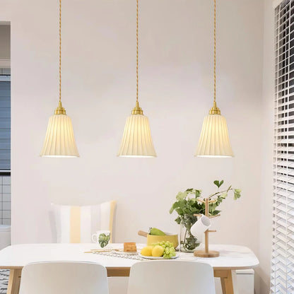 Pendant Light For Refined Ambience In Living Rooms Ceramic Trumpet