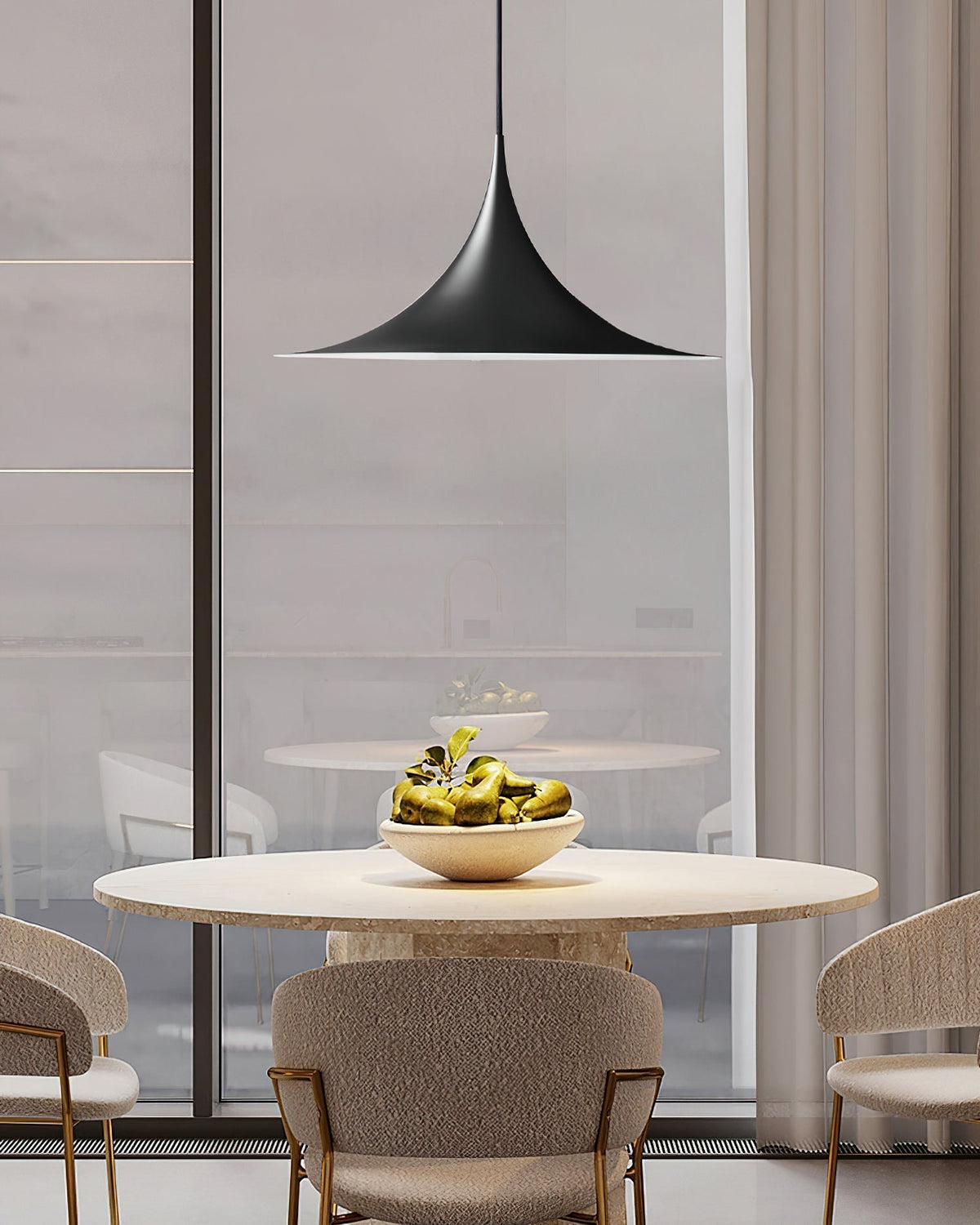 Elegant Dining Lighting Pendant Lamp With Slim Neck