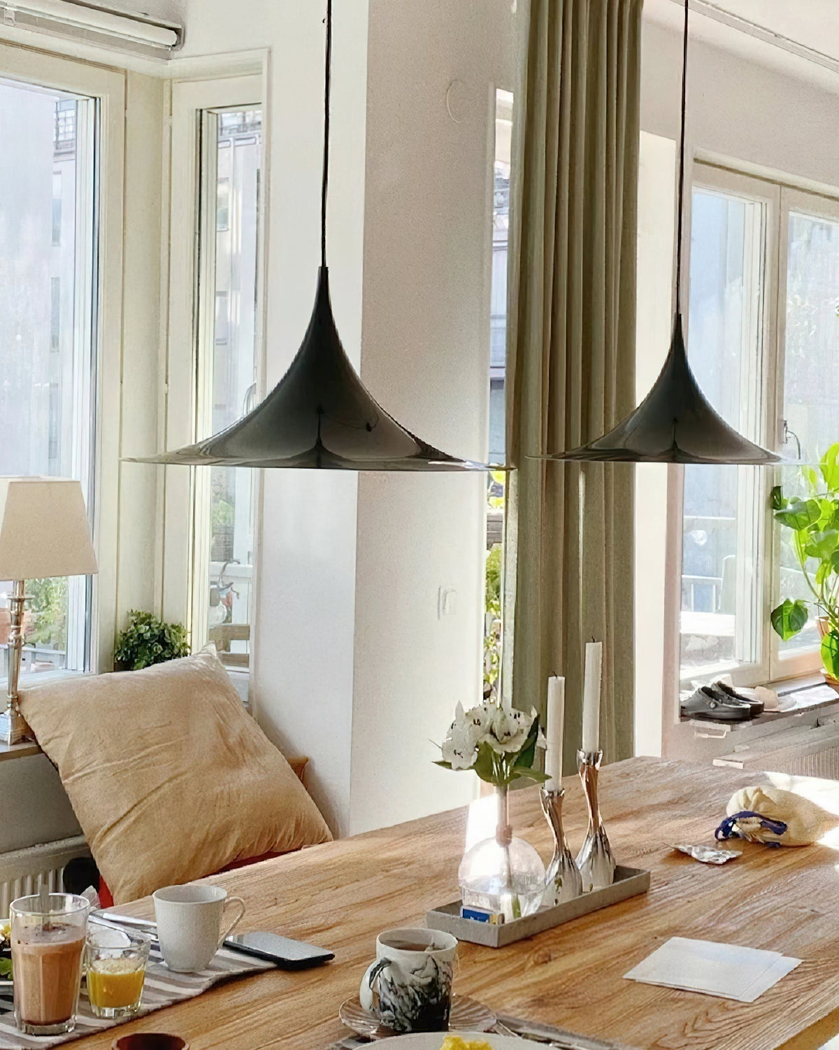 Elegant Dining Lighting Pendant Lamp With Slim Neck