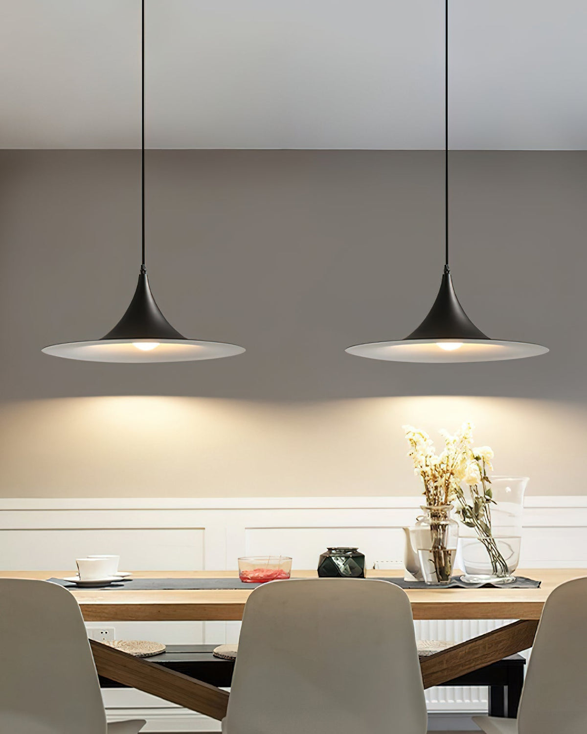Elegant Dining Lighting Pendant Lamp With Slim Neck