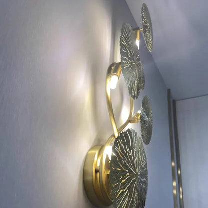 Stainless Steel Lotus Leaf Wall Sconce