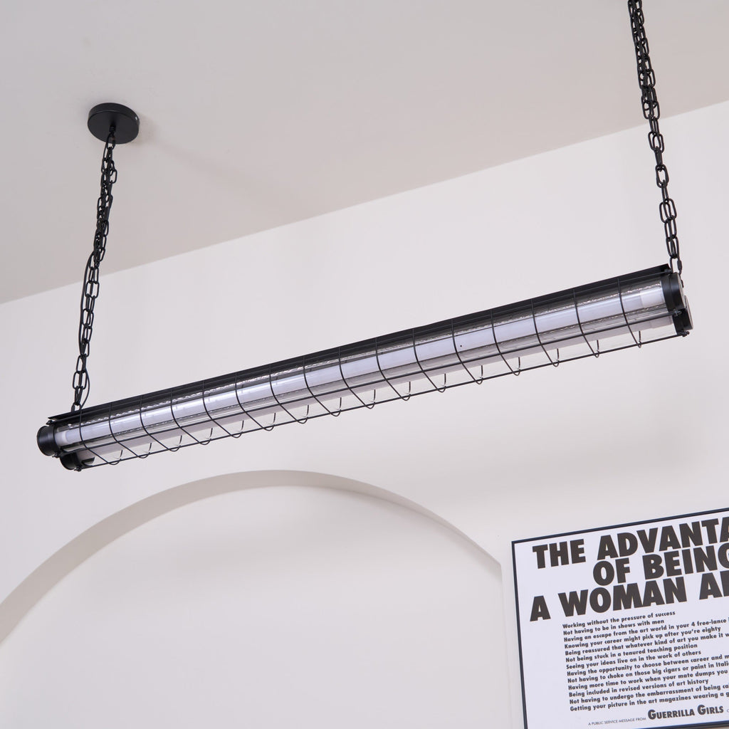 Integrated LED Industrial Linear Pendant Light