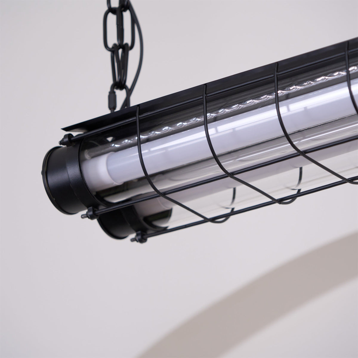 Integrated LED Industrial Linear Pendant Light
