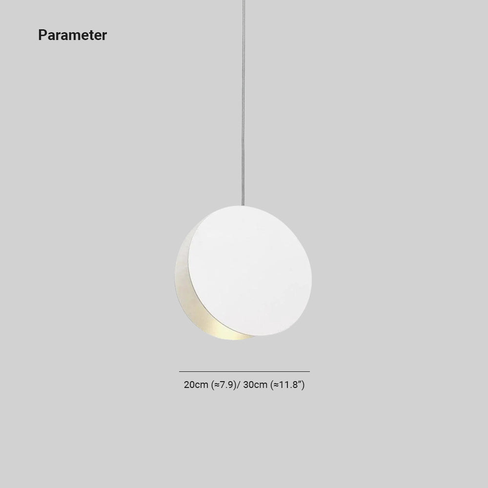 Metal Round Dimmable Pendant Light Featuring 6 Color Choices