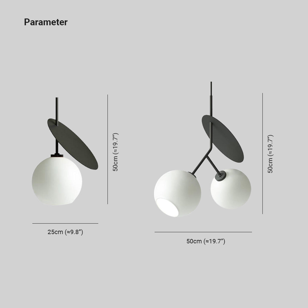 Glass Bubble Cherry Pendant Light Enhances Ambience