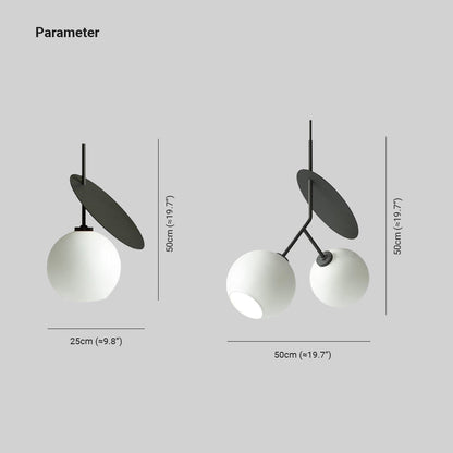 Glass Bubble Cherry Pendant Light Enhances Ambience