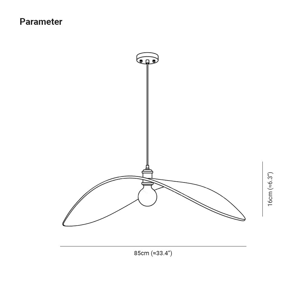 Warm Ambience Curved Art Pendant Light