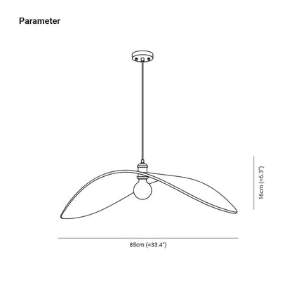 Warm Ambience Curved Art Pendant Light