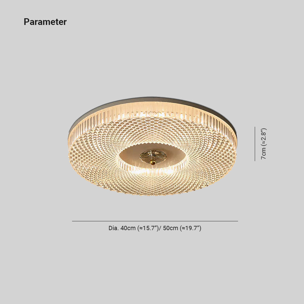 Ceiling Light Sphere Halo With Warm Ambient Glow