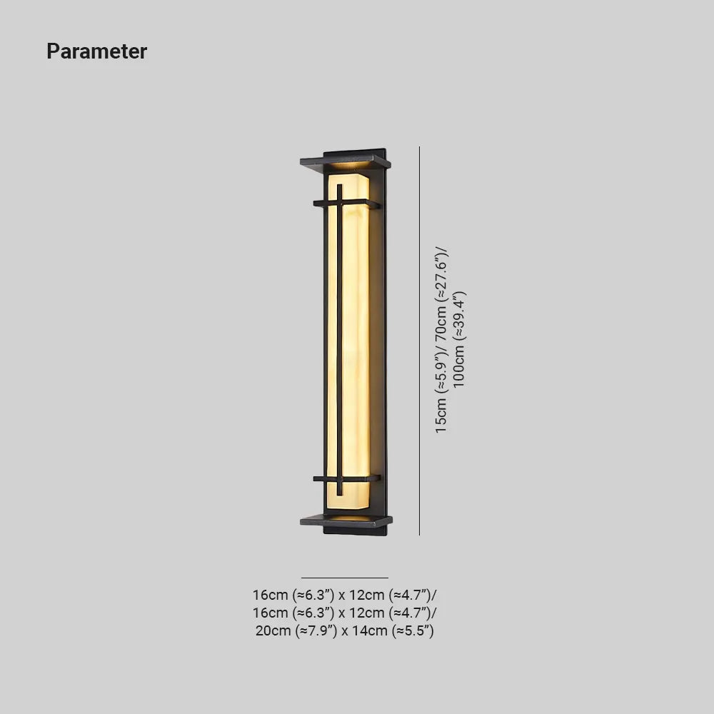 Stainless Steel Outdoor Wall Light With Frosted Diffuser Square