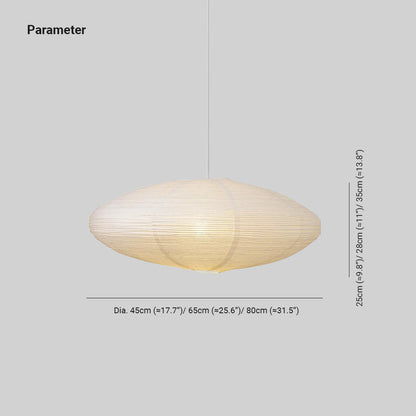 Soft Ambient Glow Washi Paper Pendant Light