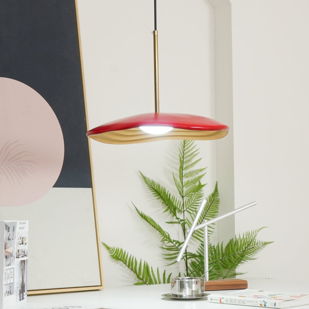 Integrated LED Pendant Light With Wave