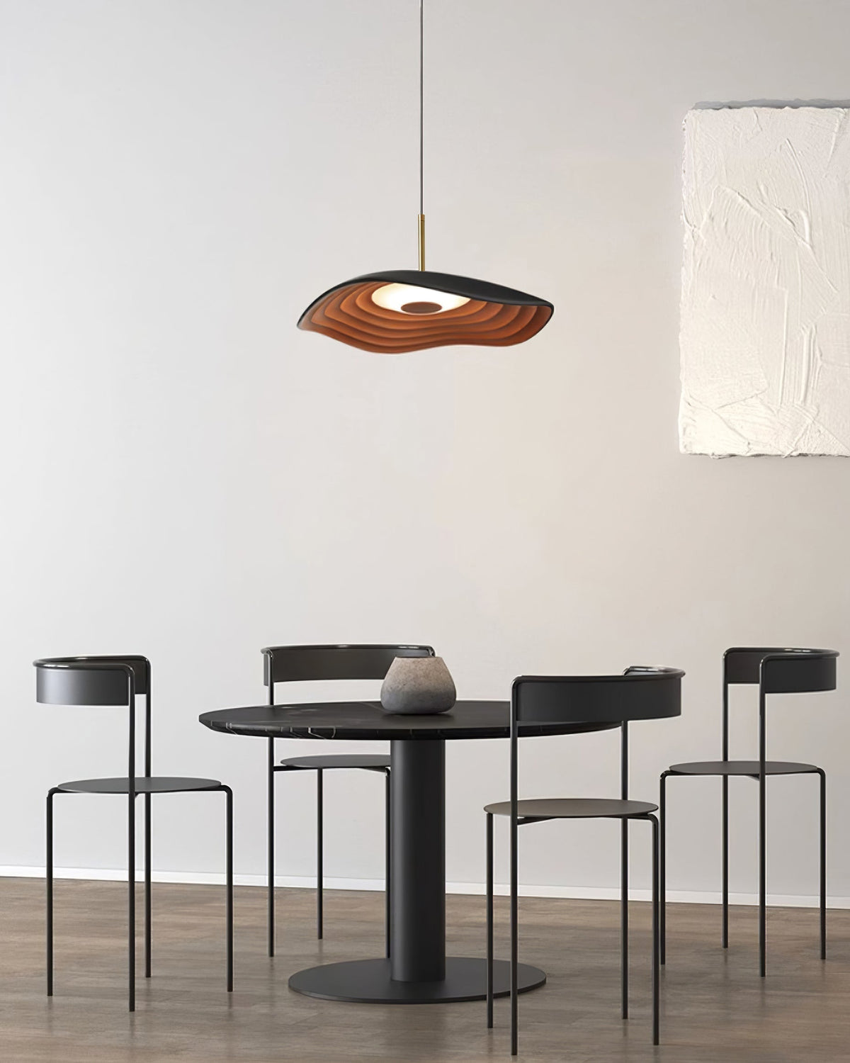Integrated LED Pendant Light With Wave