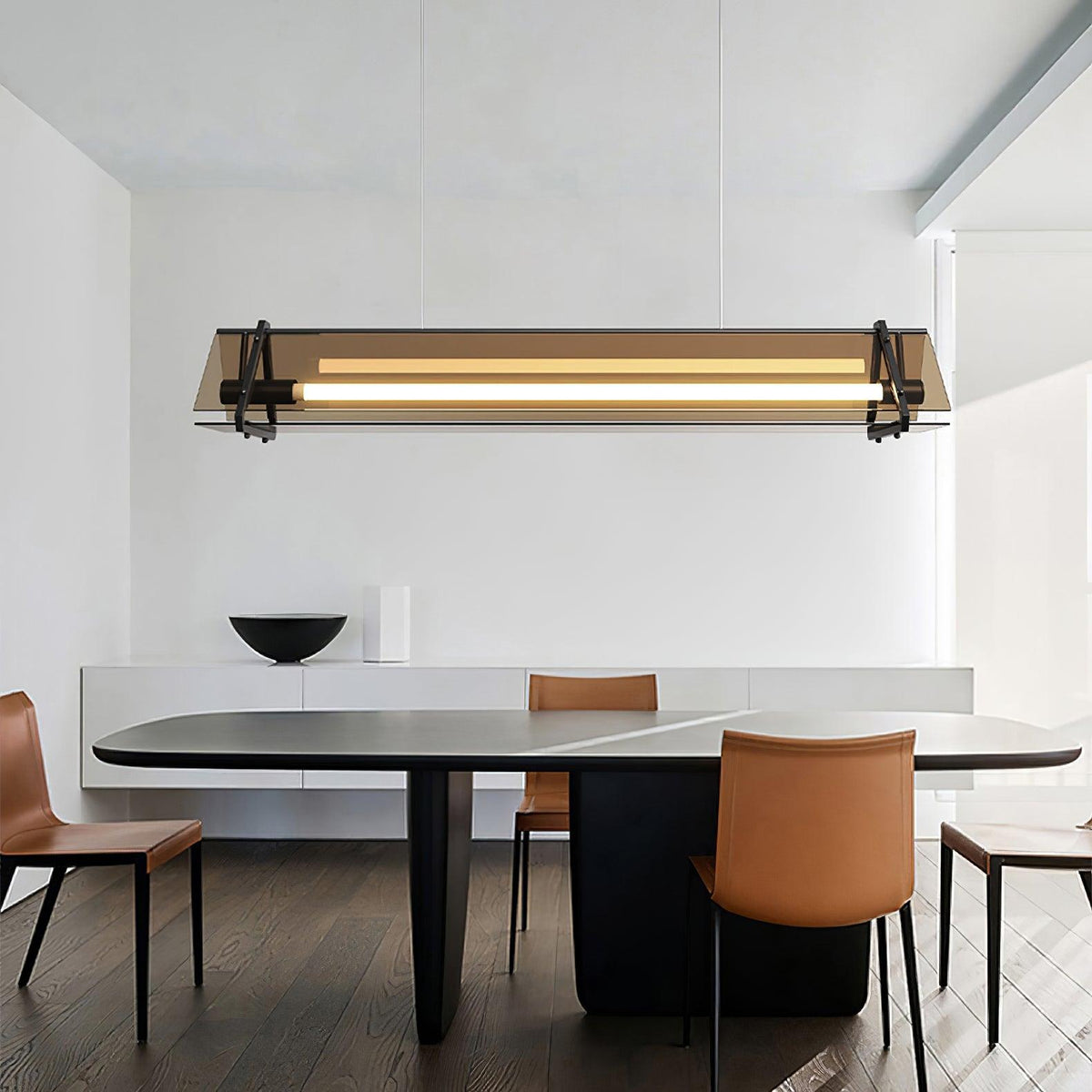 Warm Gold Premium Industrial Triangle Pendant Light