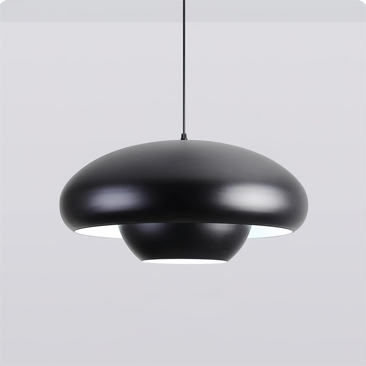 Dimmable Black Metal Pendant Light Fixture