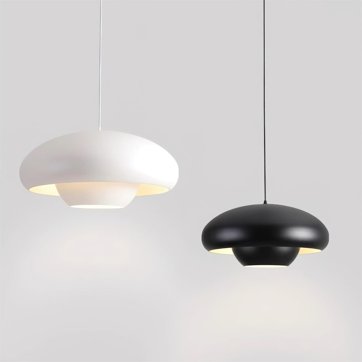 Dimmable Black Metal Pendant Light Fixture