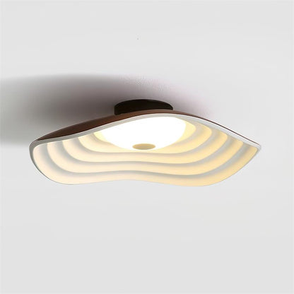 40cm Luma Wave LED Ceiling Light Available In White Black Orange