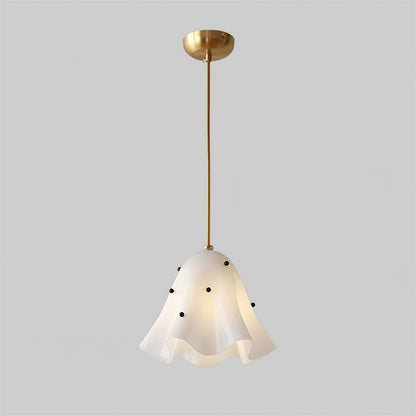 Ambient Glow Elegant Brass Glass Pendant Light