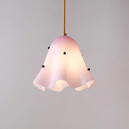 Ambient Glow Elegant Brass Glass Pendant Light
