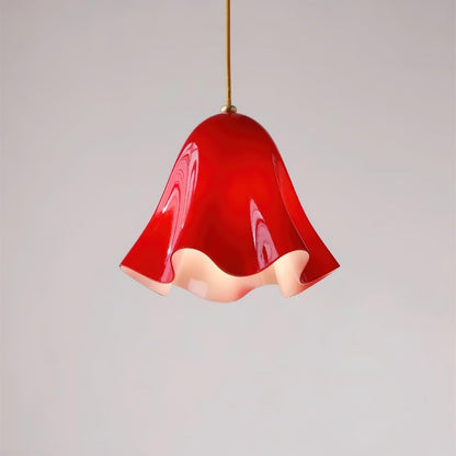 Ambient Glow Elegant Brass Glass Pendant Light