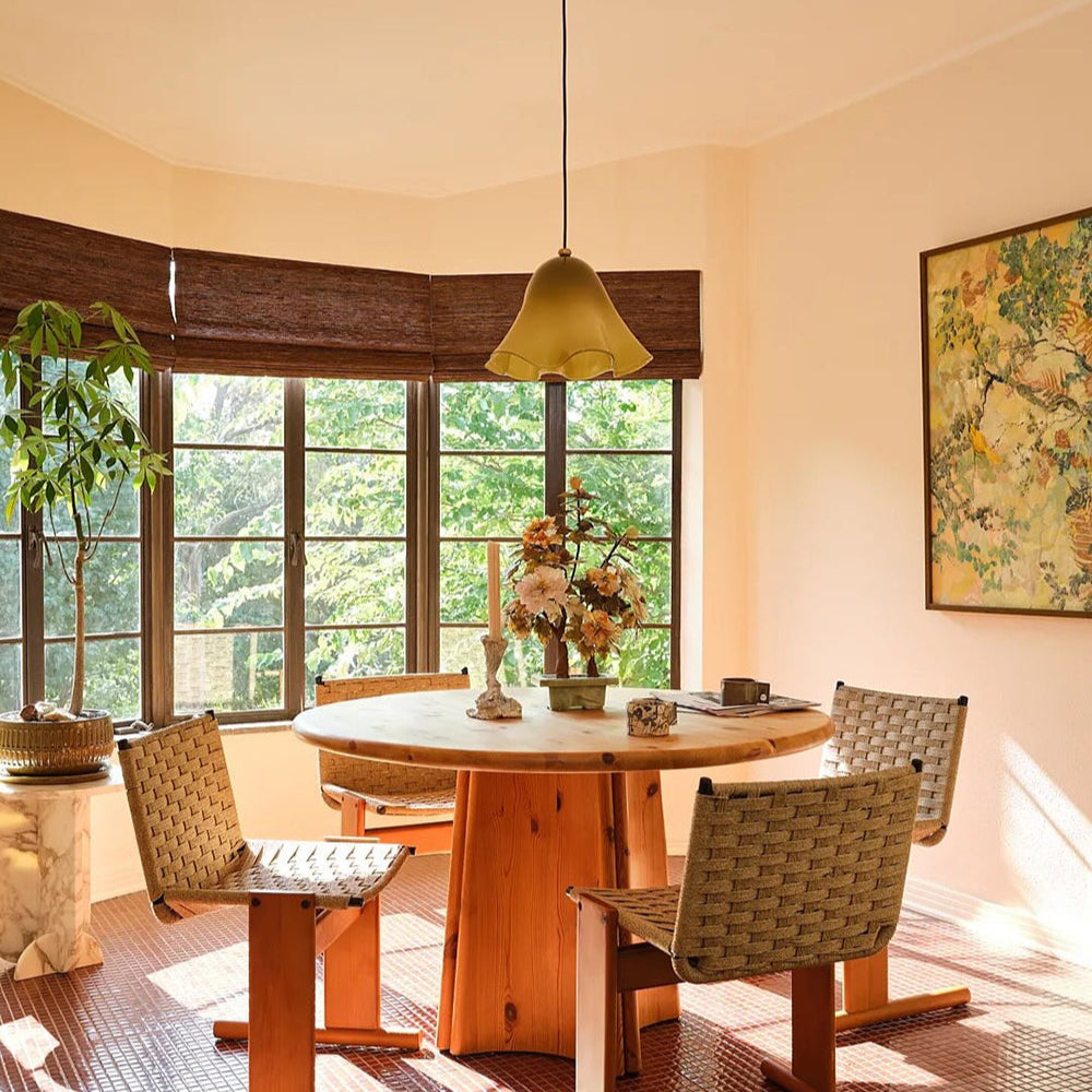 Ambient Glow Elegant Brass Glass Pendant Light