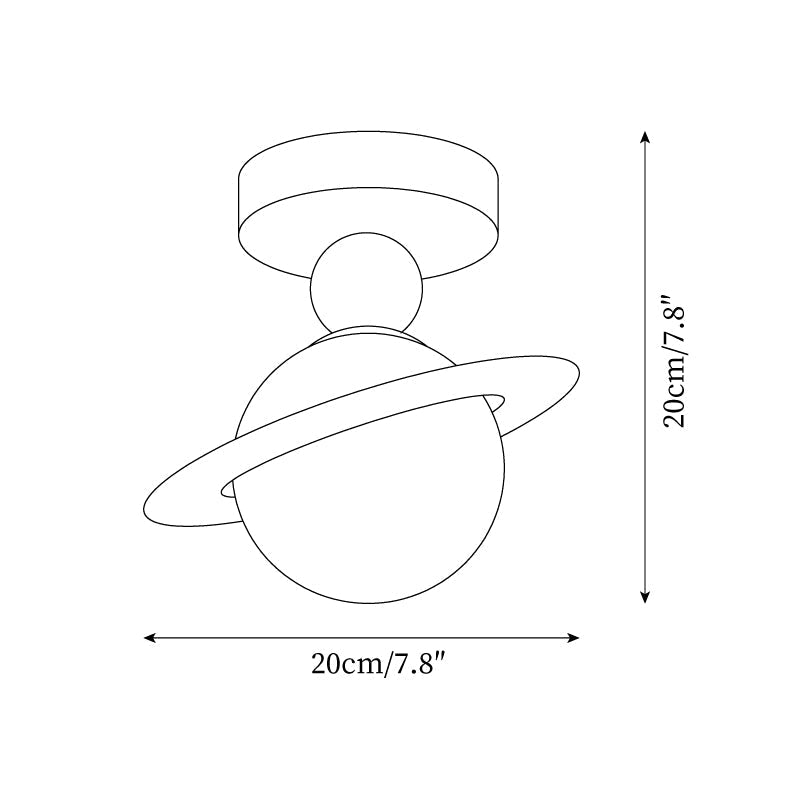 20cm Damp Rated G9 Socket Ceiling Light