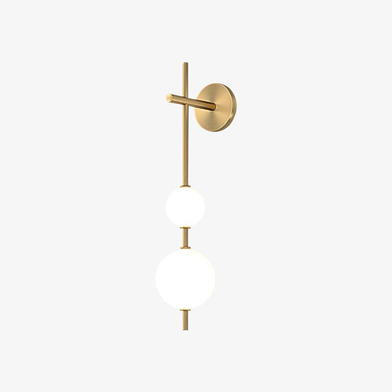 Glass Globe Elegant Vertical Wall Lamp
