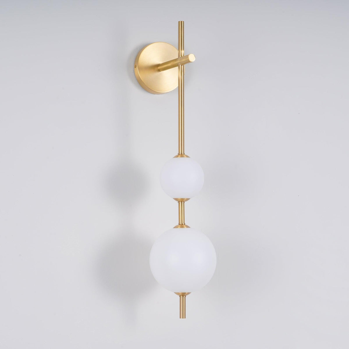 Glass Globe Elegant Vertical Wall Lamp
