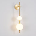 Glass Globe Elegant Vertical Wall Lamp