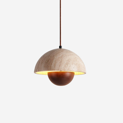 Warm Ambience Travertine Pendant Light Ritta