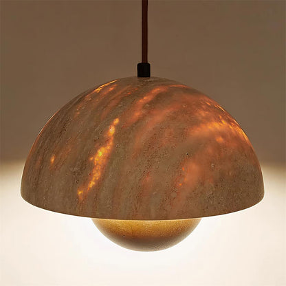 Warm Ambience Travertine Pendant Light Ritta