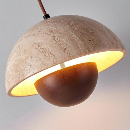 Warm Ambience Travertine Pendant Light Ritta