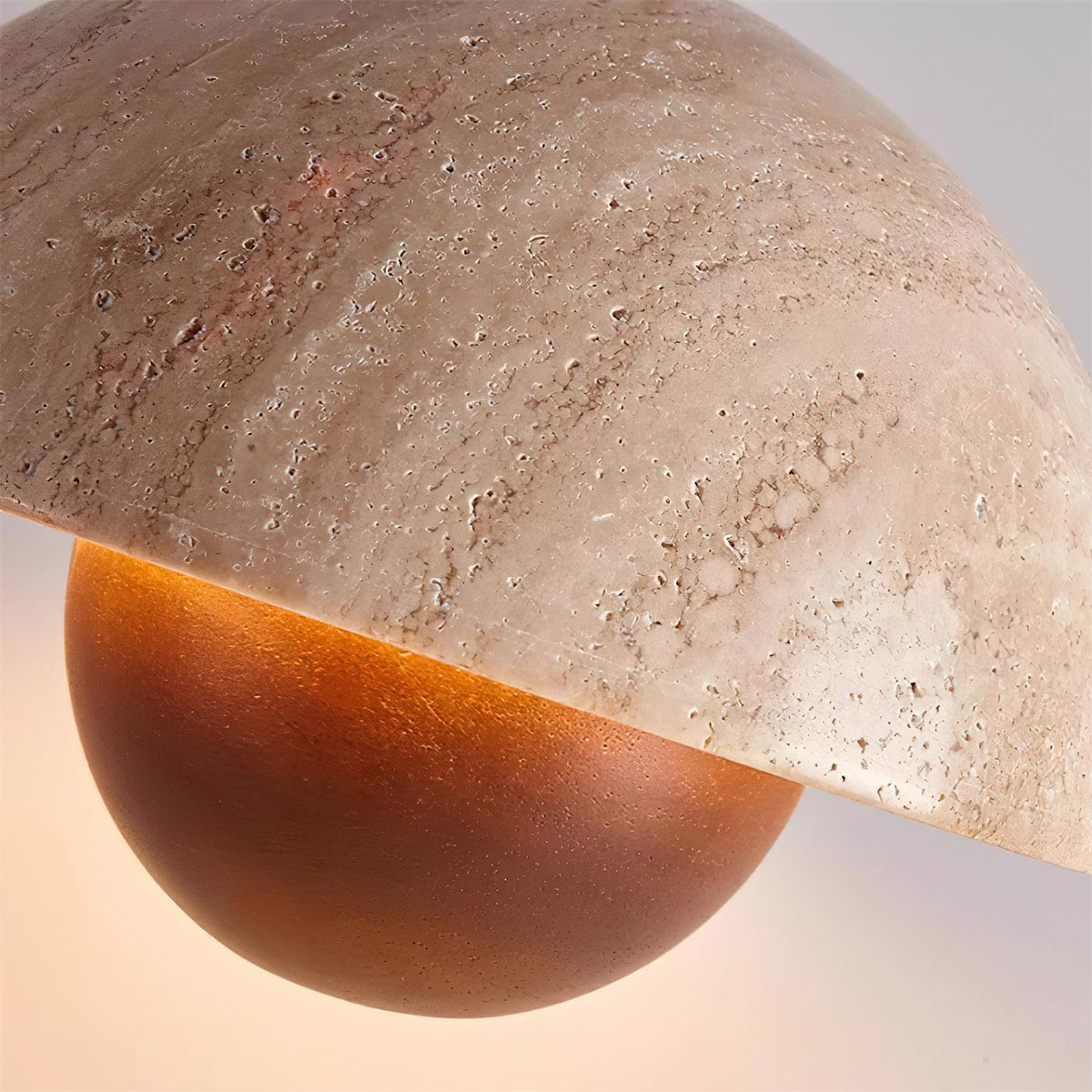 Warm Ambience Travertine Pendant Light Ritta