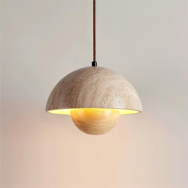 Warm Ambience Travertine Pendant Light Ritta