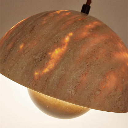 Warm Ambience Travertine Pendant Light Ritta