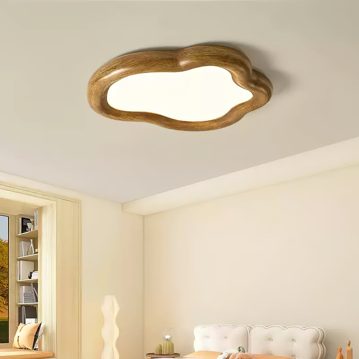 Integrated LED Warm White Resin Cloud Ceiling Light