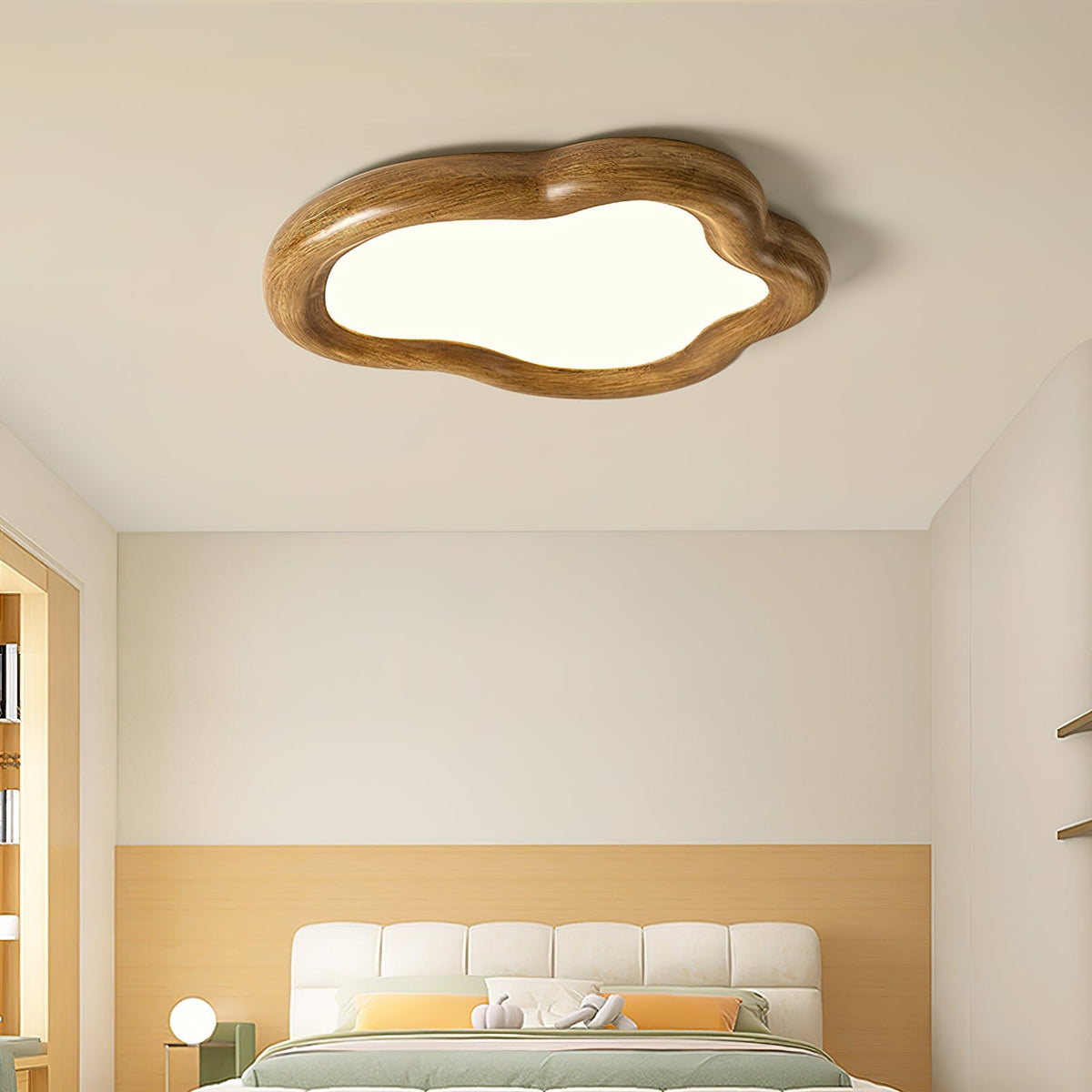 Integrated LED Warm White Resin Cloud Ceiling Light