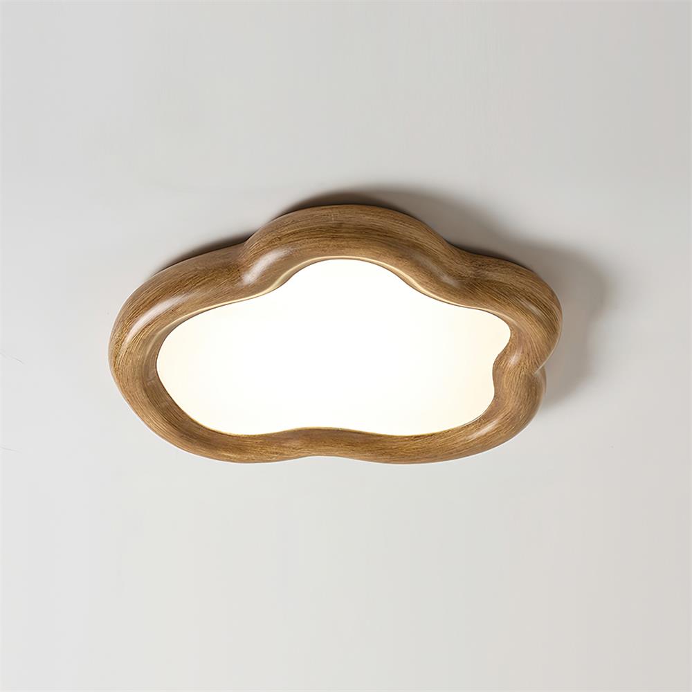 Integrated LED Warm White Resin Cloud Ceiling Light