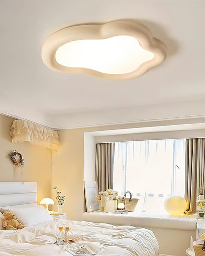 Integrated LED Warm White Resin Cloud Ceiling Light