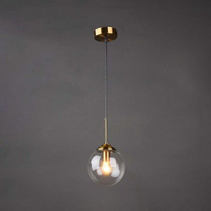 Smoke Amber Elegant Ambience Art Glass Bubble Pendant Light